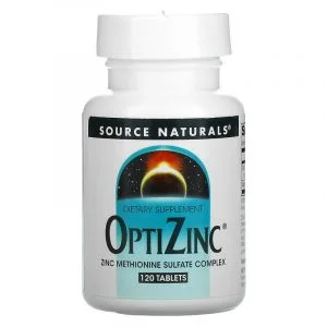 Viên uống bổ sung kẽm OptiZinc hộp 120 viên của Source Naturals