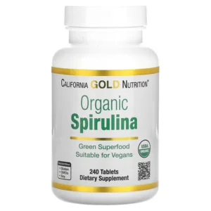Tảo Spirulina hữu cơ 500 mg California Gold Nutrition chống oxi hóa (240 viên)