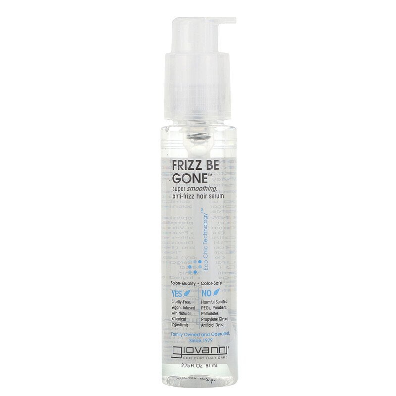 Xịt dưỡng tóc Giovanni Frizz Be Gone Super Smoothing Anti-Frizz Hair Serum lọ 81 ml 1 Xịt dưỡng tóc Giovanni Frizz Be Gone Super Smoothing Anti-Frizz Hair Serum lọ 81 ml