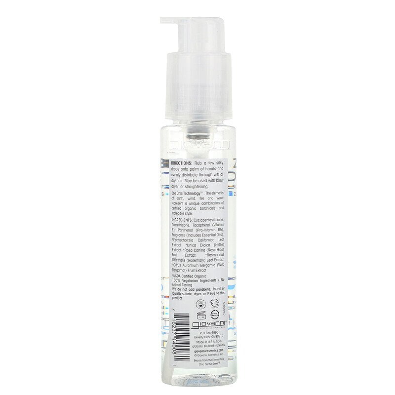 Xịt dưỡng tóc Giovanni Frizz Be Gone Super Smoothing Anti-Frizz Hair Serum lọ 81 ml 3 Xịt dưỡng tóc Giovanni Frizz Be Gone Super Smoothing Anti-Frizz Hair Serum lọ 81 ml - Ảnh 3