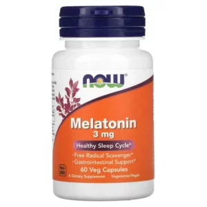 Viên uống Melatonin 3 mg hộp 60 viên của Now Foods