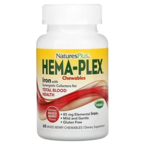 Viên uống bổ máu Hema-Plex Mixed Berry 60 viên của NaturesPlus