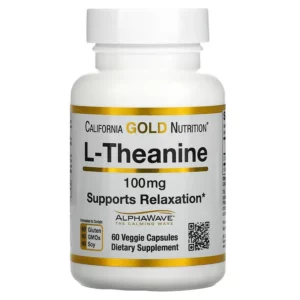 L-Theanine, AlphaWave, Supports Relaxation, Calm Focus, 100 mg hộp 60 viên của California Gold Nutrition