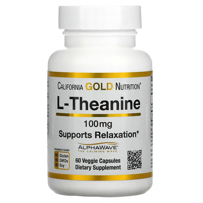 L-Theanine, AlphaWave, Supports Relaxation, Calm Focus, 100 mg hộp 60 viên của California Gold Nutrition 1 L-Theanine, AlphaWave, Supports Relaxation, Calm Focus, 100 mg hộp 60 viên của California Gold Nutrition