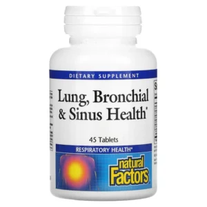 Viên uống bổ phổi Lung, Bronchial & Sinus Health hộp 45 viên của Natural Factors