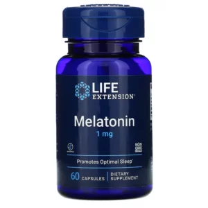 Viên uống hỗ trợ giấc ngủ Melatonin 1 mg hộp 60 viên của Life Extension