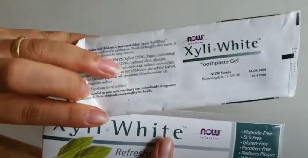 kem danh rang Xyli White Now Foods