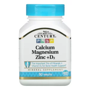 Calcium Magnesium Zinc + D3 hộp 90 viên của 21st Century