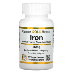 Ferrochel Iron (Bisglycinate), 36 mg hộp 90 viên của California Gold Nutrition