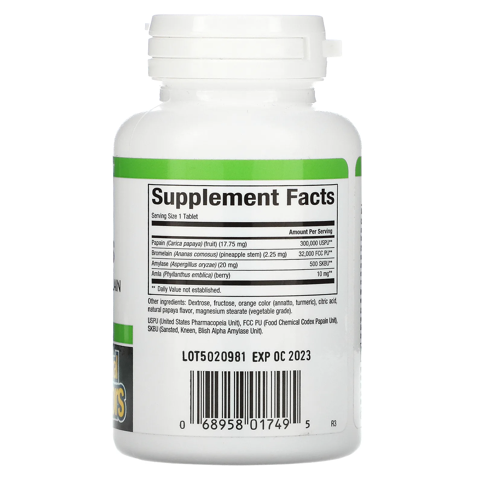 Papaya Enzymes with Amylase & Bromelain hộp 120 viên của Natural Factors 3 Papaya Enzymes with Amylase & Bromelain hộp 120 viên của Natural Factors - Ảnh 3