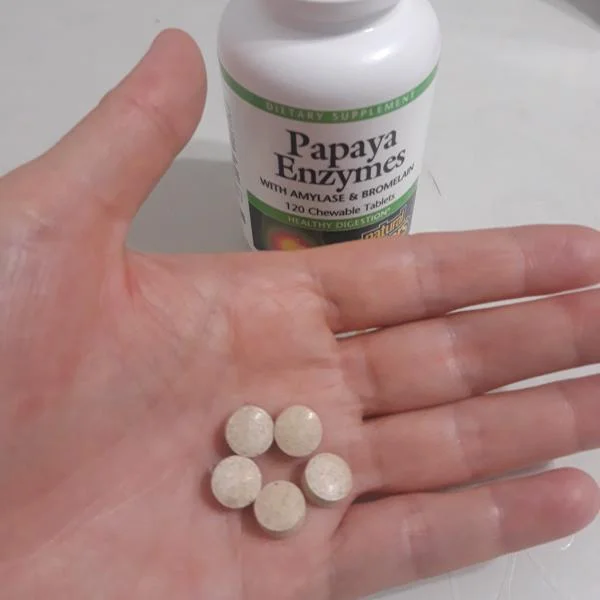 Papaya Enzymes with Amylase & Bromelain hộp 120 viên của Natural Factors 4 Papaya Enzymes with Amylase & Bromelain hộp 120 viên của Natural Factors - Ảnh 4