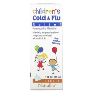Children's Cold & Flu Relief lọ 1 fl oz (30 ml) của NatraBio