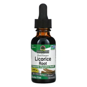 Chiết xuất rễ cam thảo dạng lỏng Licorice Root hỗ trợ đường tiêu hóa không cồn Nature's Answer (30 ml)