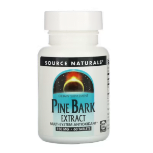 Pine Bark Extract, Source Naturals, chiết xuất vỏ thông 150 mg, 60 Tablets