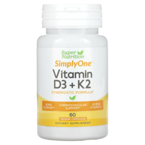 Vitamin D3 + K2 hộp 60 viên của Super Nutrition
