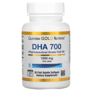 DHA 700 Fish Oil, Pharmaceutical Grade, 1,000 mg hộp 30 viên của California Gold Nutrition