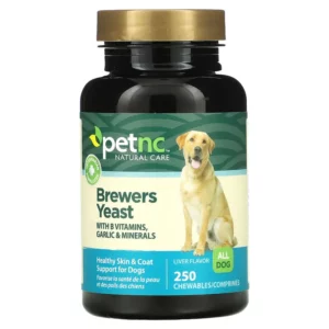 Brewers Yeast, men bia cho da và lông chó khỏe mạnh của Petnc (250 viên) - iHerb Pets