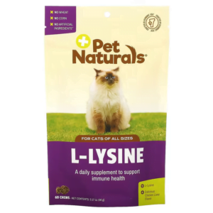 L-Lysine dành cho mèo Gan gà gói 60 viên nhai của Pet Naturals