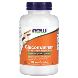 Glucomannan, 575 mg hộp180 viên, NOW Foods