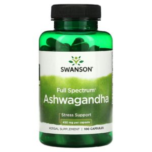 Viên uống hỗ trợ giảm căng thẳng Ashwagandha 450 mg Swanson (100 viên)