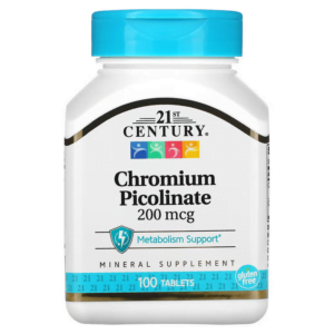 Viên uống Chromium Picolinate 200 mcg 21st Century (100 viên)