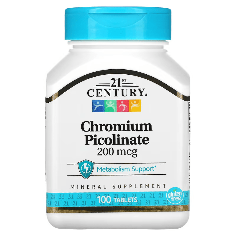 Viên uống Chromium Picolinate 200 mcg 21st Century (100 viên) 1 Viên uống Chromium Picolinate 200 mcg 21st Century (100 viên)