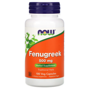 Viên uống cỏ cari hữu cơ Fenugreek 500 mg Now Foods (100 Veg Capsules)
