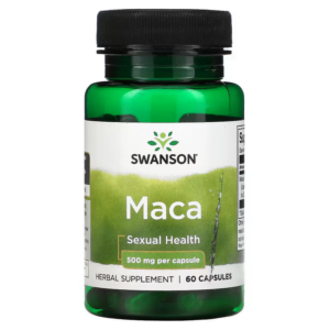 Viên uống tăng cường sinh lý Maca 500 mg Swanson (60 viên)