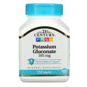 Bổ sung Kali Potassium Gluconate 595 mg 21st Century (110 viên)