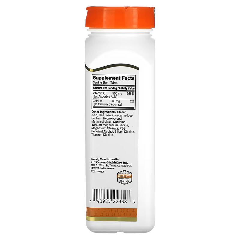 Viên uống bổ sung Vitamin C 500 mg 21st Century (250 viên) 2 Viên uống bổ sung Vitamin C 500 mg 21st Century (250 viên) - Ảnh 2