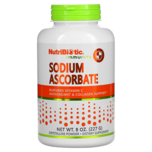 Bổ sung miễn dịch Natri Ascorbate Immunity Sodium Ascorbate dạng bột 8 oz (227 g) NutriBiotic