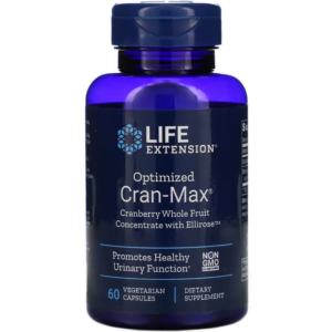 Optimized Cran-Max quả việt quất cô đặc nguyên quả với Ellirose (60 viên) Life Extension