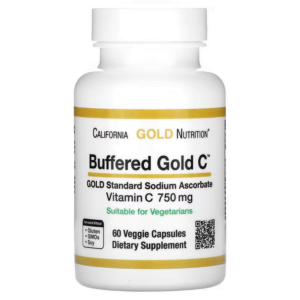 Viên uống Buffered Gold C GOLD Standard Sodium Ascorbate (Vitamin C) 750 mg 60 viên California Gold Nutrition