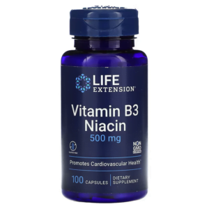 Bổ sung Vitamin B3 Niacin 500 mg 100 viên, Life Extension