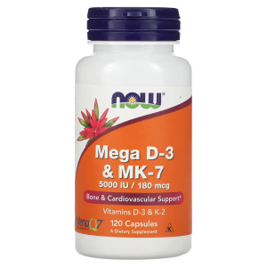 Bổ sung Mega D3 MK7 hộp 120 viên của Now Foods
