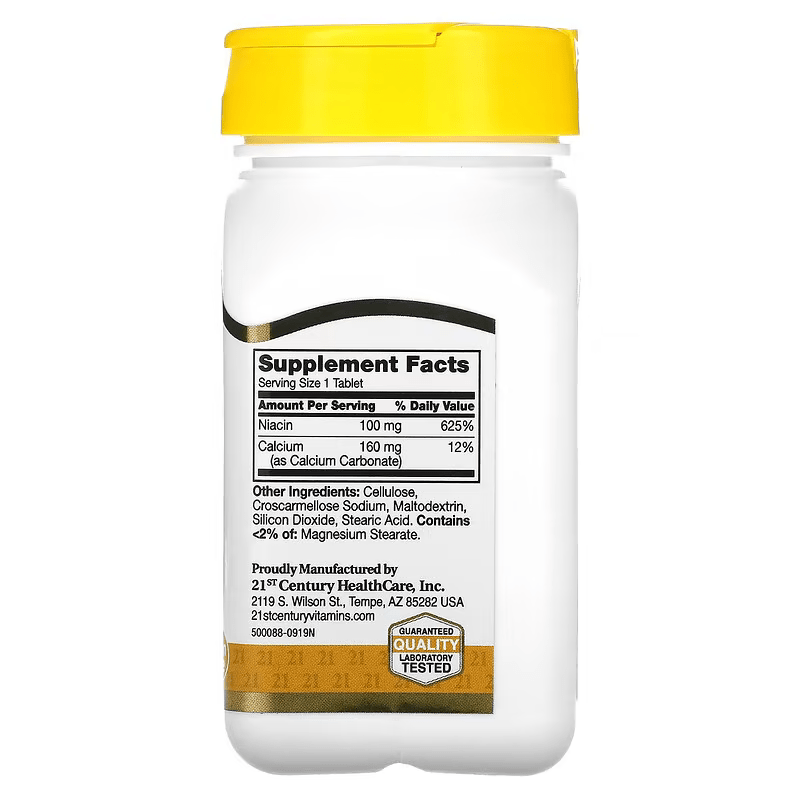 Viên uống hỗ trợ năng lượng tuần hoàn Niacin100 mg 110 viên của 21st Century 2 Viên uống hỗ trợ năng lượng tuần hoàn Niacin100 mg 110 viên của 21st Century - Ảnh 2