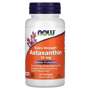 Bổ sung Astaxanthin Extra Strength 10 mg hộp 60 viên của Now Foods