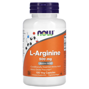 Bổ sung L-Arginine 500 mg hộp 100 viên của Now Foods
