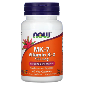 Viên uống hỗ trợ xương khớp tim mạch MK7 Vitamin K2 100 mcg hộp 60 viên của Now Foods