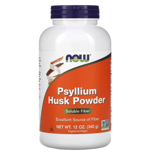 Bột trấu Psyllium Husk Powder hộp 340g của Now Foods