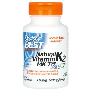 Vitamin K2 MK-7 với MenaQ7 100 mcg hộp 60 viên của Doctor's Best