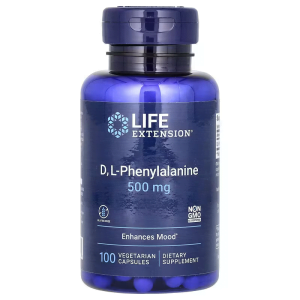 Viên uống D, L-Phenylalanine 500 mg hộp 100 viên của Life Extension