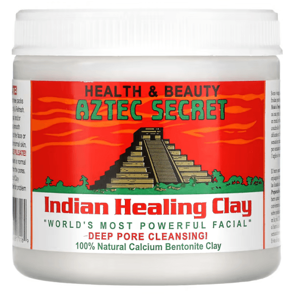 Thông tin về đất sét chữa bệnh của người da đỏ Aztec Secret. 3 Mặt nạ đất sét Ấn Độ Indian Healing Clay hộp 454g của Aztec Secret