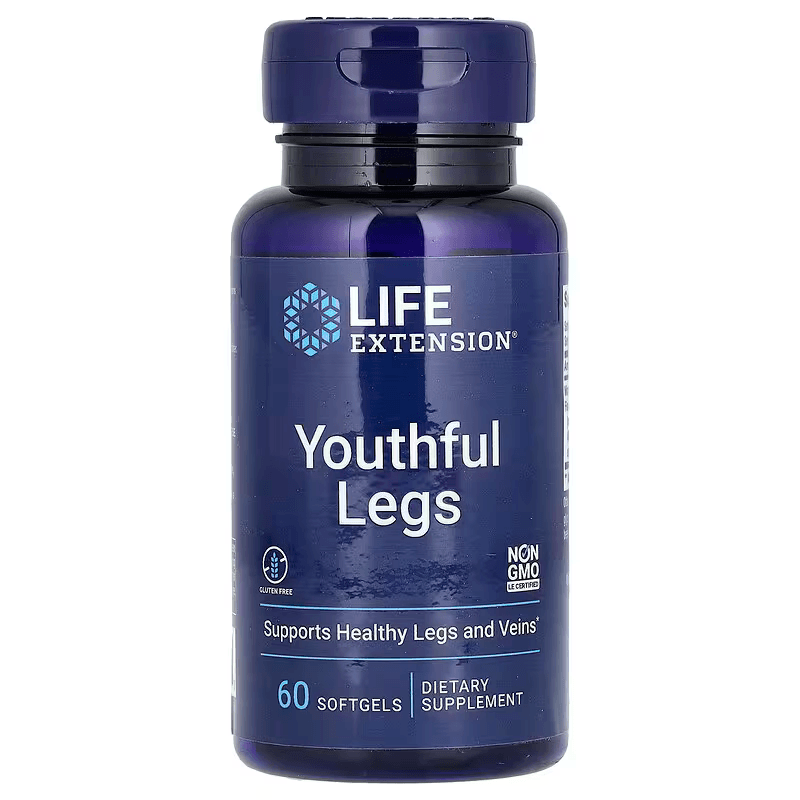 Viên uống hỗ trợ chân và tĩnh mạch Youthful Legs hộp 60 viên của Life Extension 1 Viên uống hỗ trợ chân và tĩnh mạch Youthful Legs hộp 60 viên của Life Extension