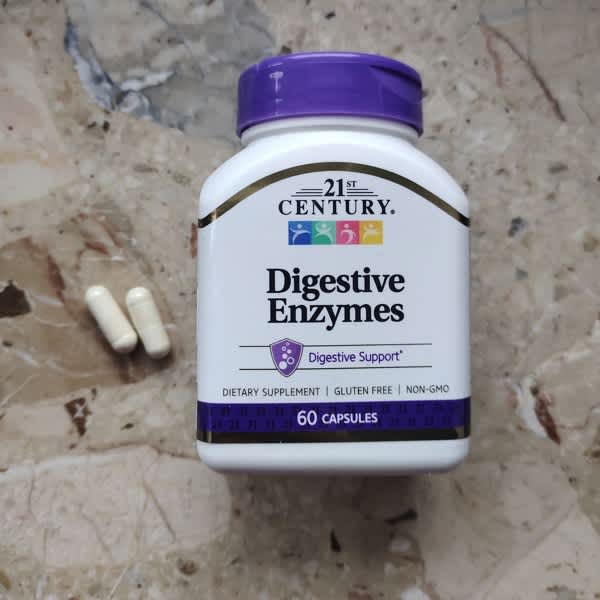 Review Bluebonnet Calcium Magnesium: Bổ sung canxi và magie dạng viên nang thực vật 14 21st century digestive enzymes 60 capsules 2