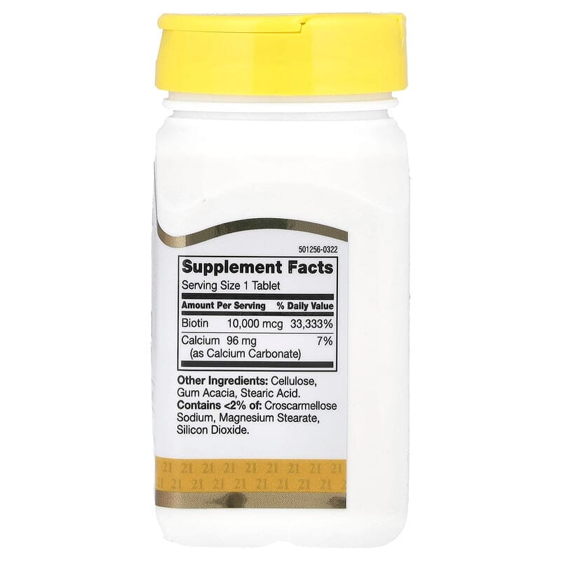 Biotin 10,000 mcg, 120 Tablets của 21st Century 2 Biotin 10,000 mcg, 120 Tablets của 21st Century