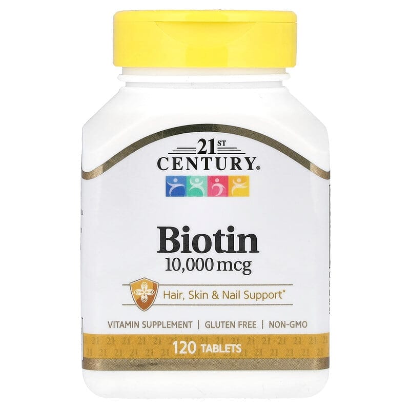 Biotin 10,000 mcg, 120 Tablets của 21st Century 1 Biotin 10,000 mcg, 120 Tablets của 21st Century