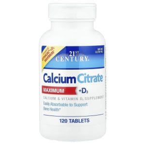 Calcium Citrate Maximum D3 120 Tablets của 21st Century