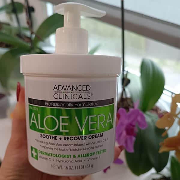 Review Potassium Gluconate của 21st Century có tốt không? 15 advanced clinicals aloe vera soothe recover cream 16 oz 454 g 2
