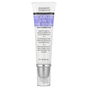 Advanced Clinicals Complete 5-in-1 Eye Serum, 2 fl oz (59 ml)